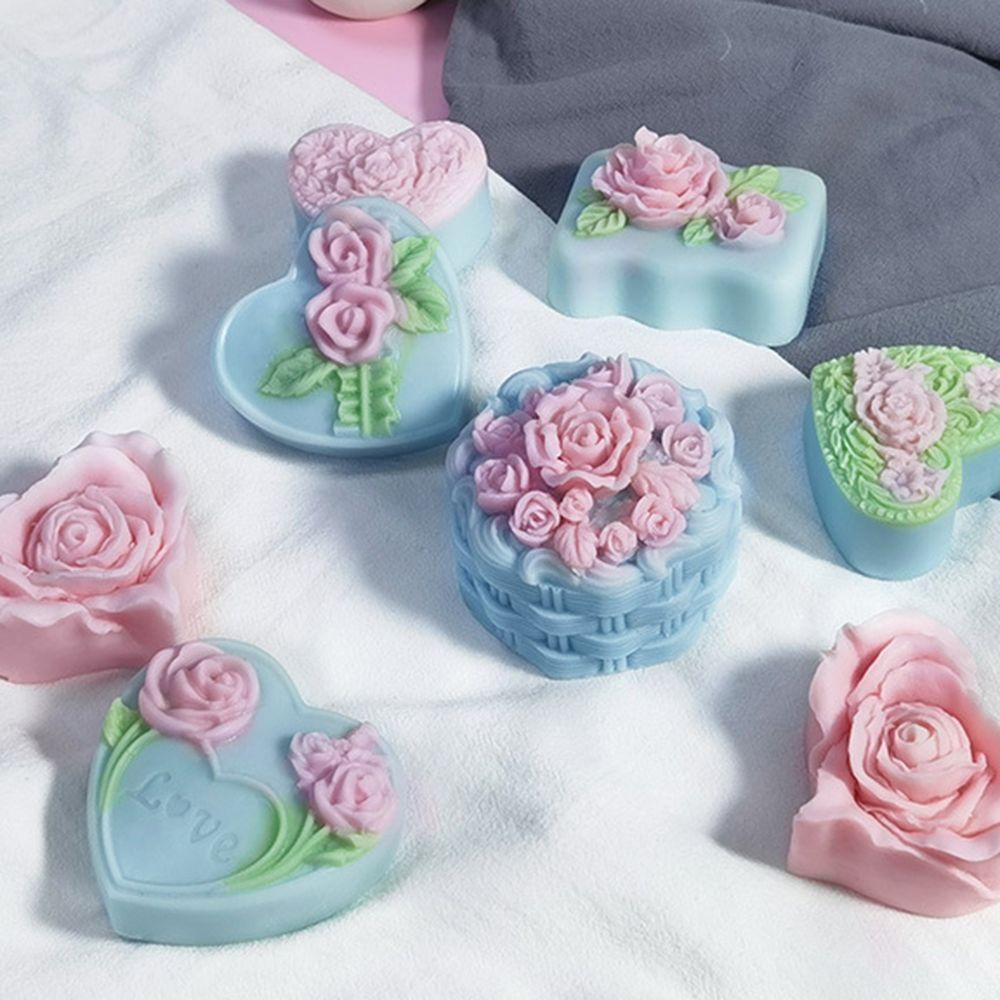 Preva Sabun Cetakan Sabun Plester Creative Love Roses Baking Tools