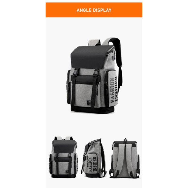 Tas Ransel Pria Tas Ransel Outdoor Tas Laptop Tas Sekolah Tas Unisex Tas Fashion Pria