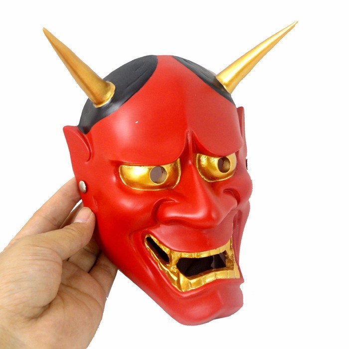 Topeng Red Devil Mask Hell Boy Iblis Merah Hantu Jepang Halloween