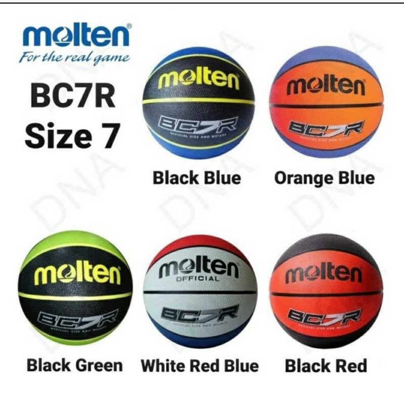 BOLA BASKET KARET RUBBER MOLTEN BC7R BONUS PENTIL