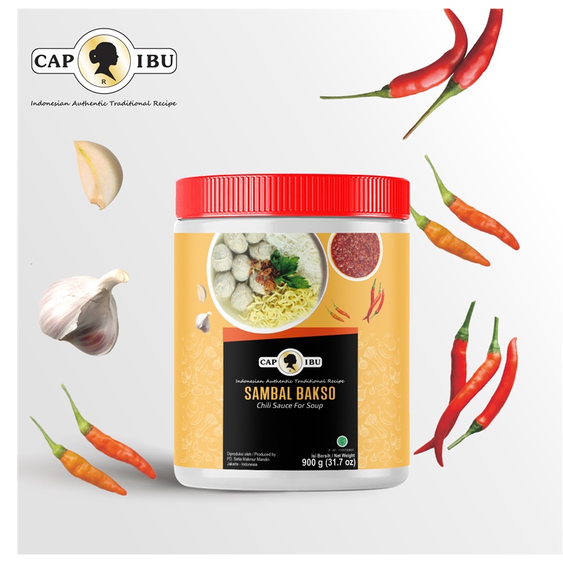 CAP IBU Sambal Bakso Kemasan Pot