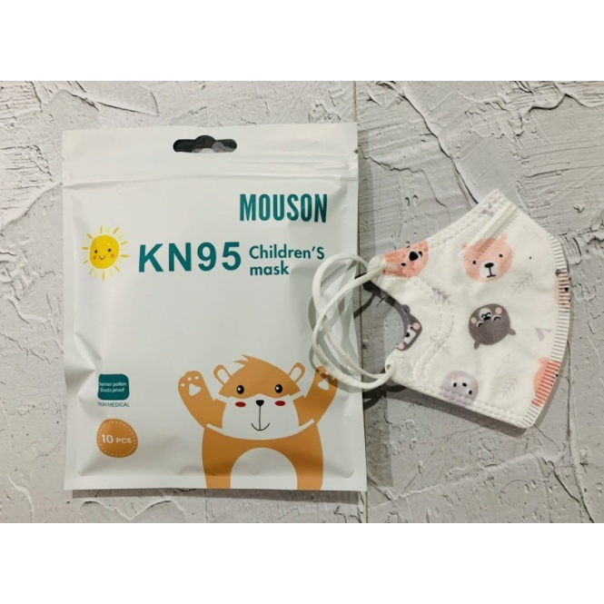 KN95 MOUSON KIDS BABY MOTIF KARAKTER PREMIUM N95 KIDS MASK 5PLY ISI 10PCS