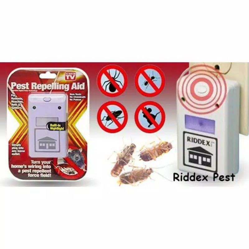 riddex plus pest repelling aid alat pengusir serangga tikus elektrik