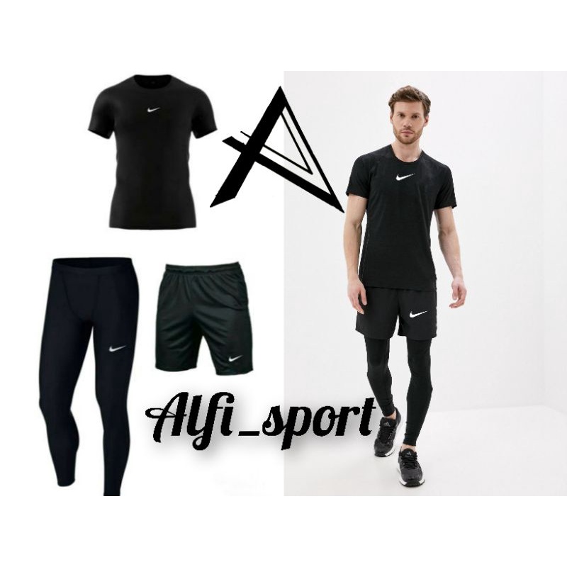 Manset Pria Olahraga / Baju Olahraga Pria / Pakaian Pria Ooahraga Outdoor /Set baju olahraga