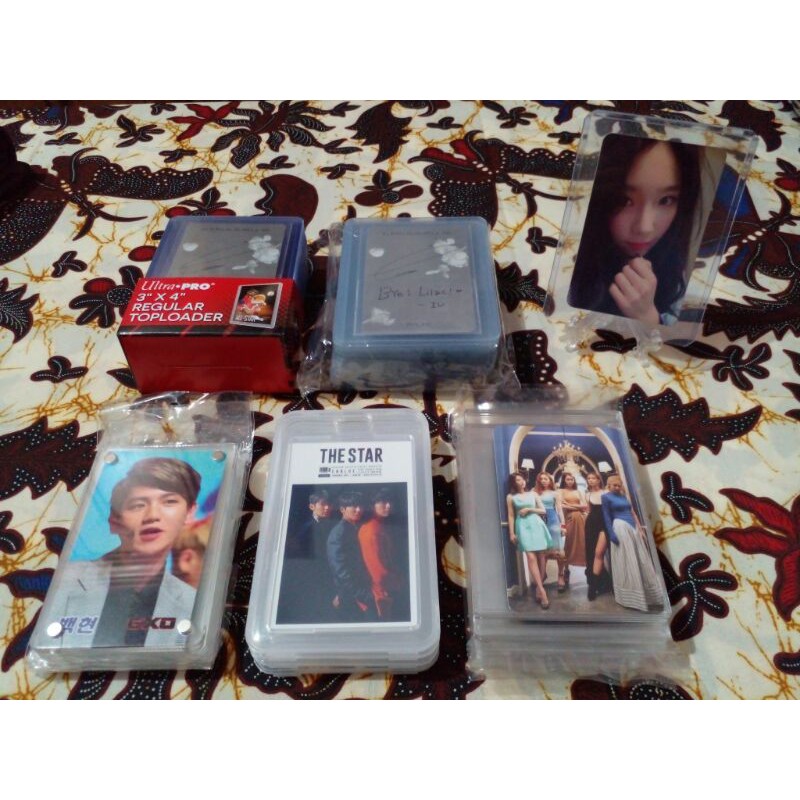 Toploader Ultra-Pro 35pt Mini Snap ID Card Case Holder Magnet Akrilik Mika Photocard Game Card Kartu