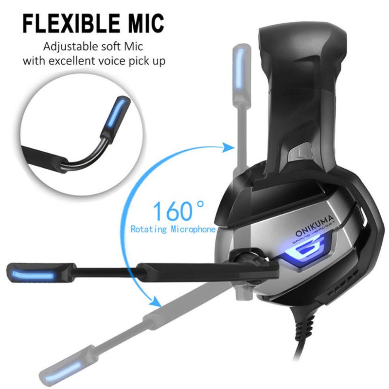 Gaming Headset Super Bass LED with Microphone - K5