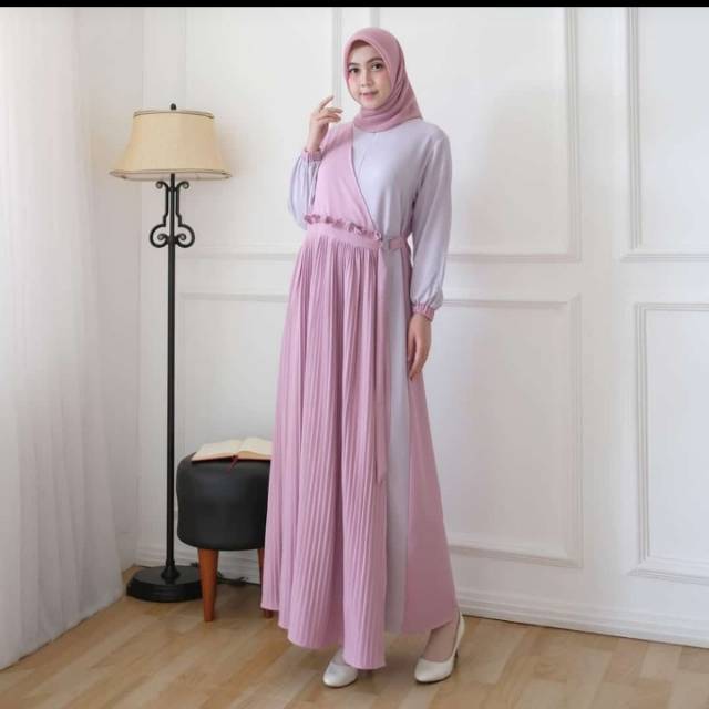 ANISPUTRA.HIJAB - GAMIS POLOS - GAMIS WOLFIS - GAMIS PLISKET - GAMIS LAULA kombinasi