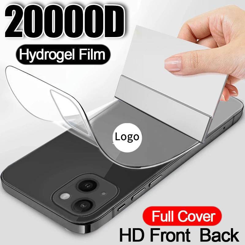 Film Pelindung Layar Depan Belakang Hydrogel 20000D Untuk iPhone 13 12 11 Pro MAX Mini X XS MAX XR SE 2022 2020 6 6s 7 8 Plus