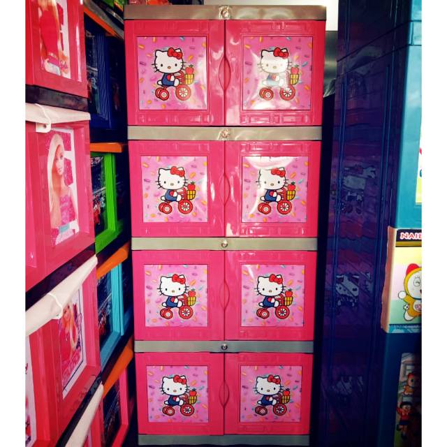 LEMARI PLASTIK CABINET HELLO KITTY
