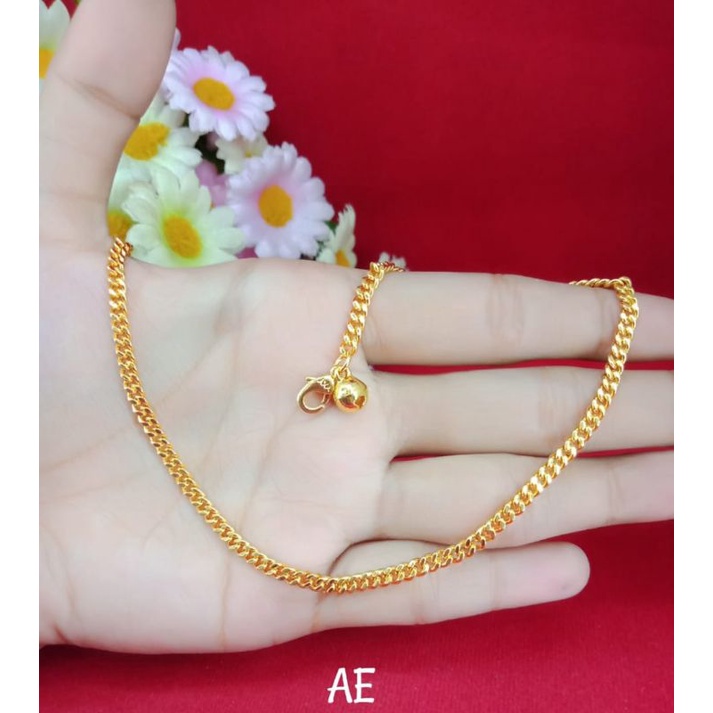 Gelang kaki emas muda kadar 35%