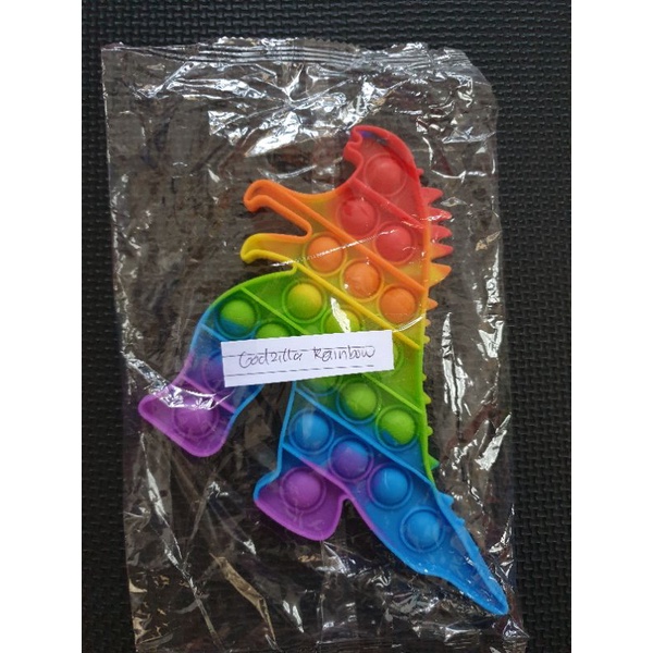 POP IT Rainbow Popit Macaron Murah | Pop it mainan-Godzilla Rainbow