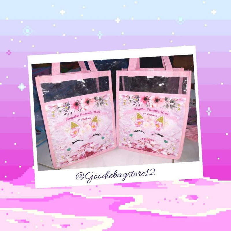 tas ultah mika kuda pony / unicorn tas custom tas souvernir