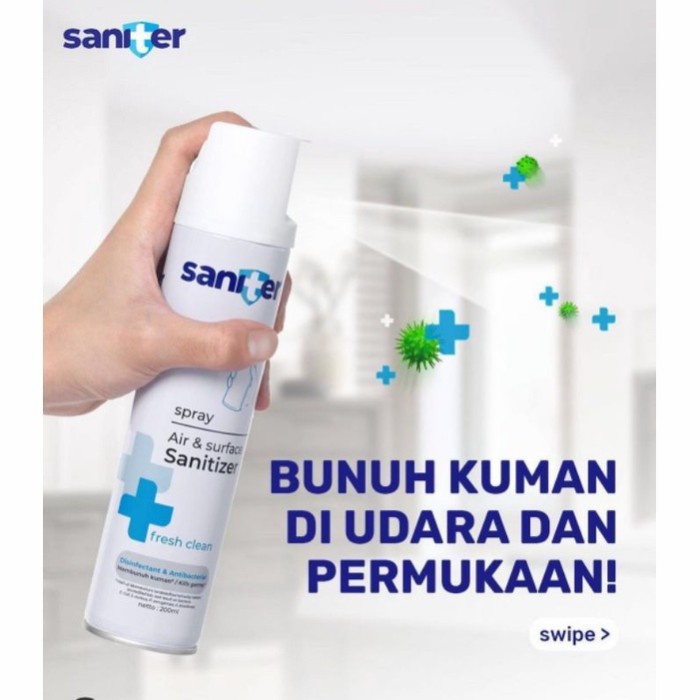 Saniter Disinfectant Spray 400ml Aerosol Disinfektan