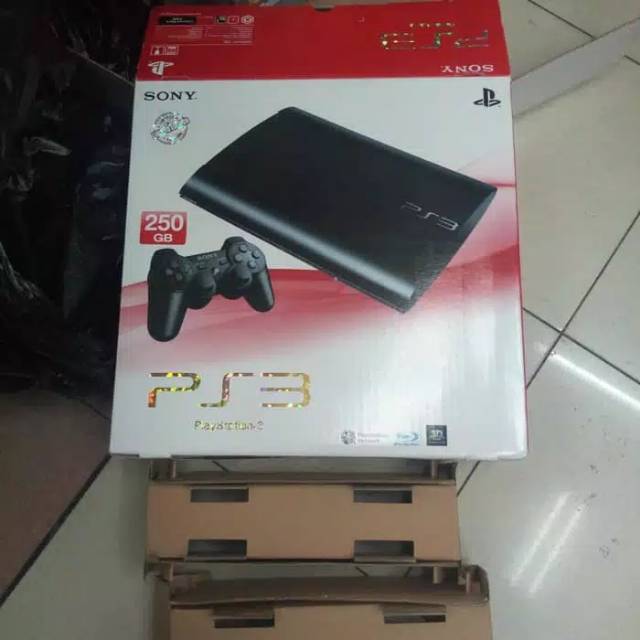 Dus PS3 superslim KARDUS BOX MESIN PS3 Super SLIM luar dalam