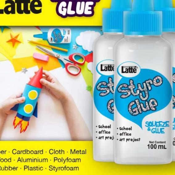 

{A-UDO) {☀) Lem Latte Styro Glue / UHU / 100ml / Twist {kekinian)
