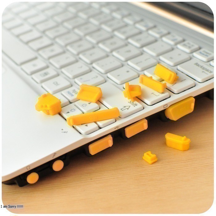 Sgmshop Karet penutup port laptop Universal dust plug untuk Laptop anti debu