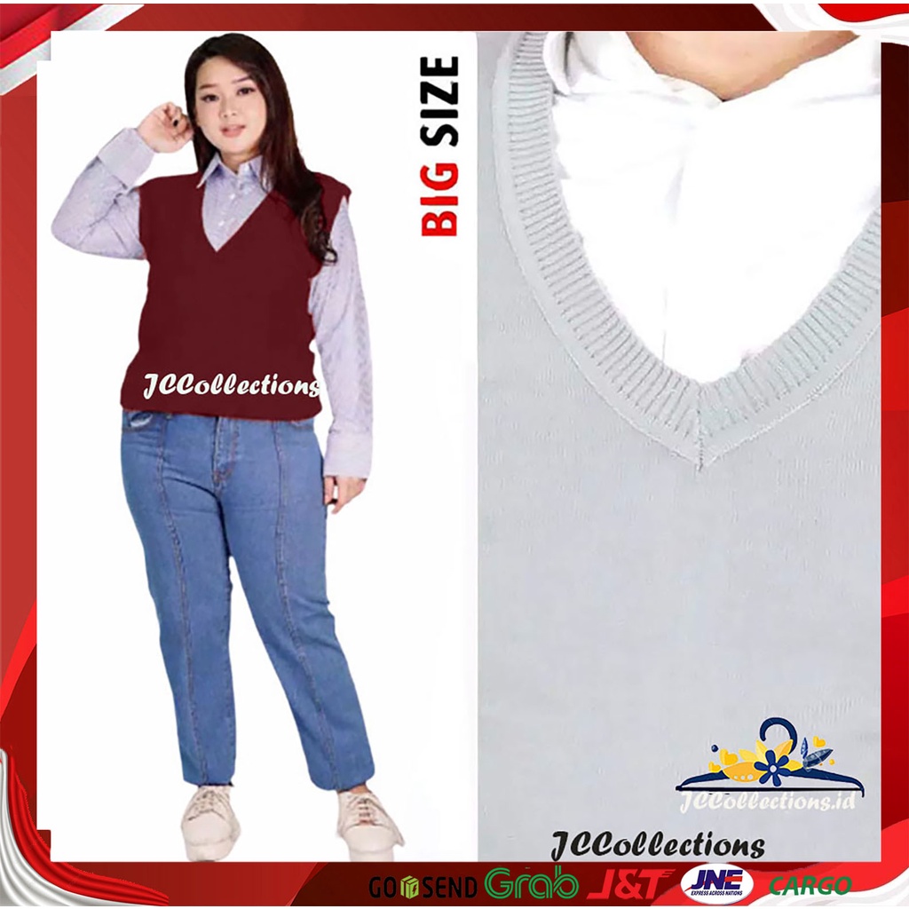 Rompi Rajut Wanita Jumbo Big Size / Oversize Women Vest