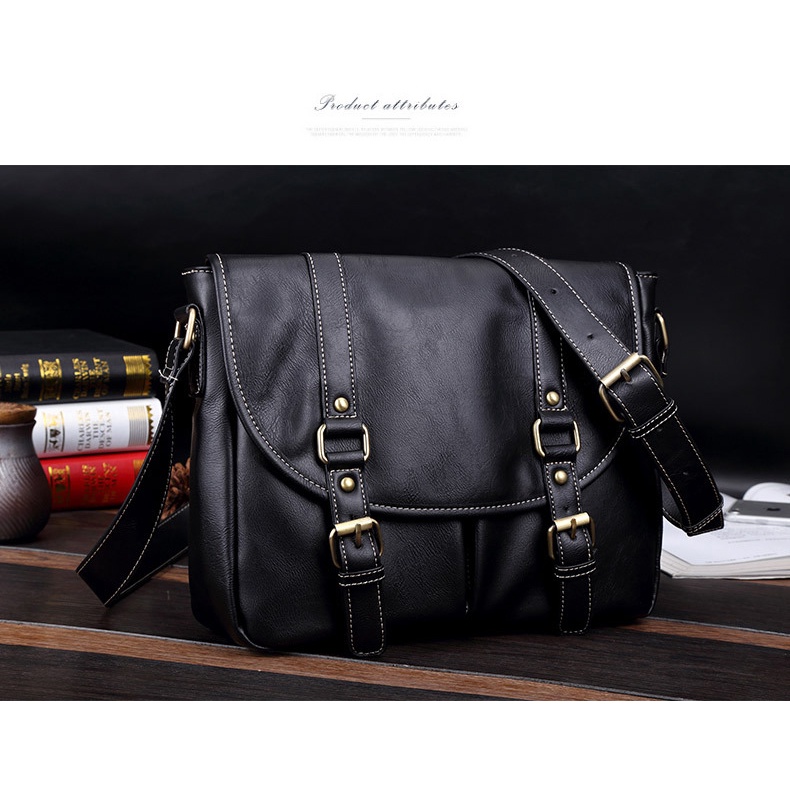 [ORIGINAL] ETONWEAG Tas Selempang Pria Kulit Soft PU Leather Shoulder Bag Import Korean Style