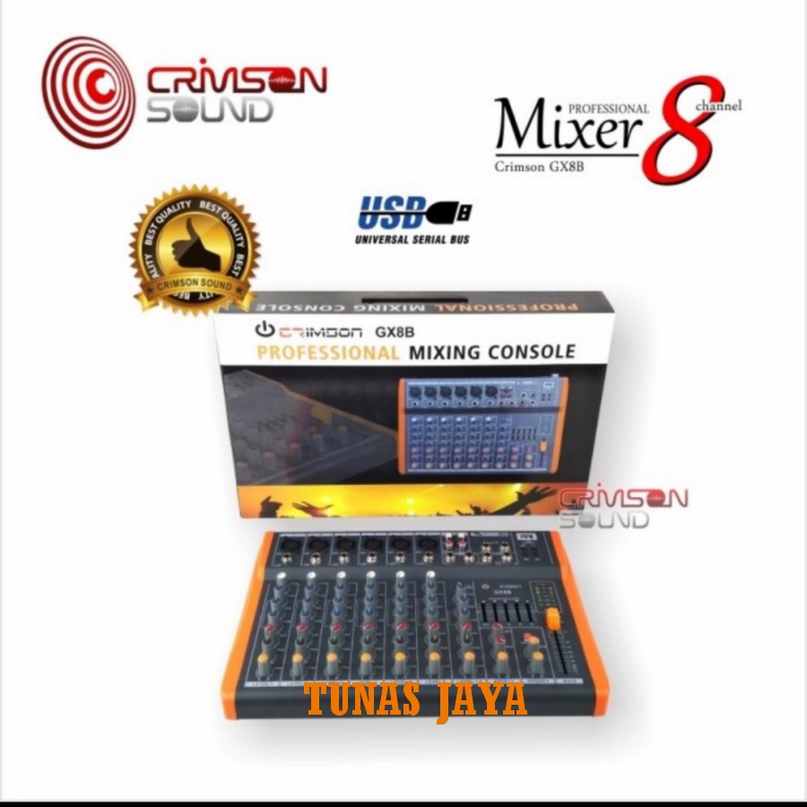 MIXER AUDIO CRIMSON GX8B MIXER CRIMSON GX 8B ORIGINAL