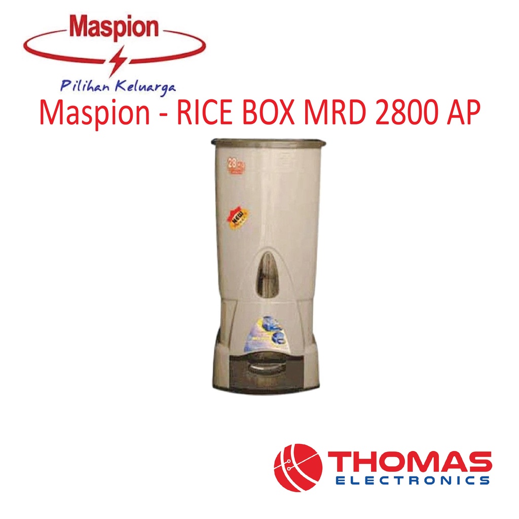 Maspion MRD 2800 AP Rice Box Penyimpan Tempat Beras Maspion 2800AP