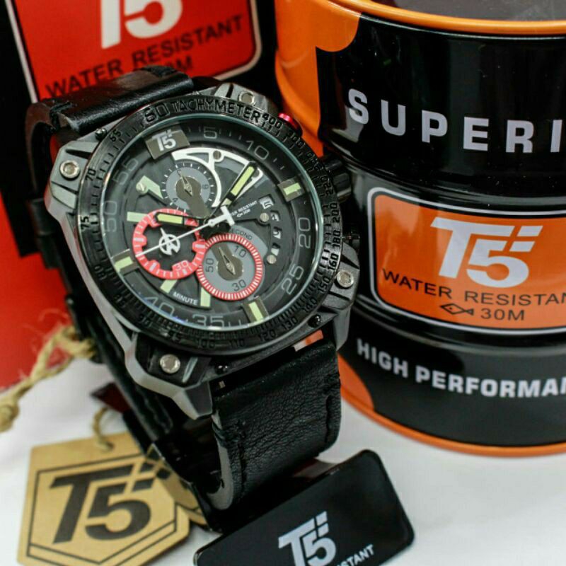 Jam T5 H 3709 original bergaransi free tin box