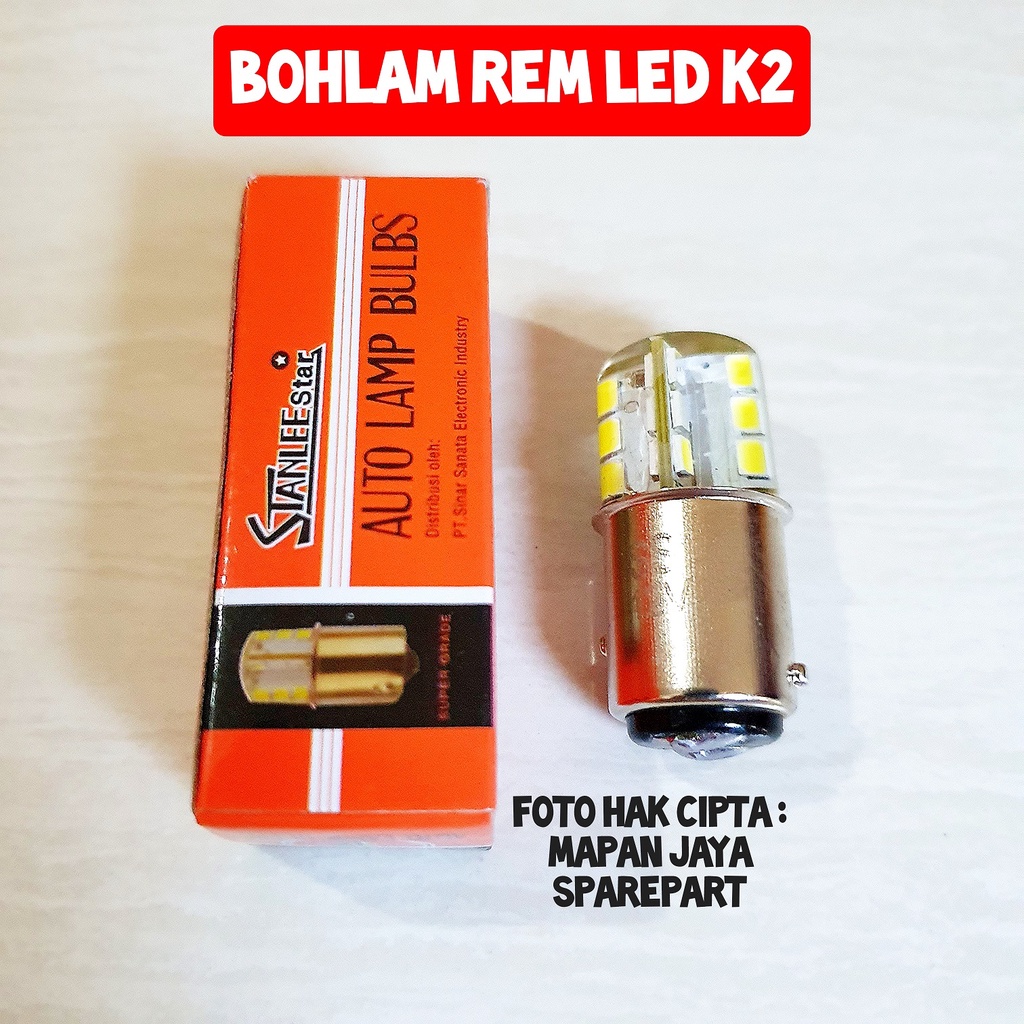 BOHLAM LAMPU REM LED KAKI 2 6000K STANLEESTAR 12V