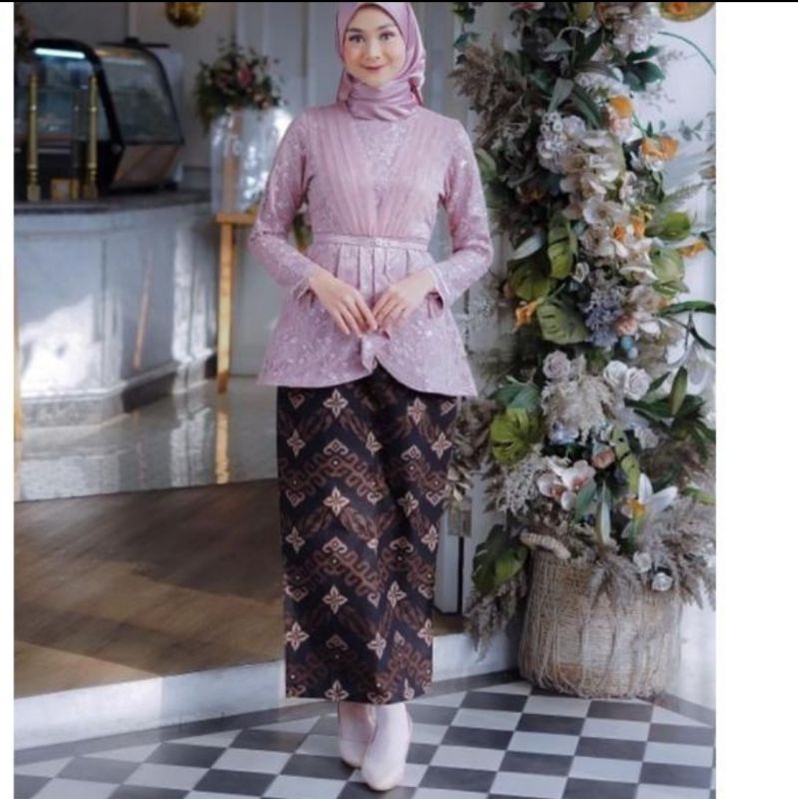 Batik Official - Couple Azmi Setelan Kebaya modern wisuda 2025 premium mewah couple pasangan kebaya kondangan wanita modern hijab kutubaru aesthetic