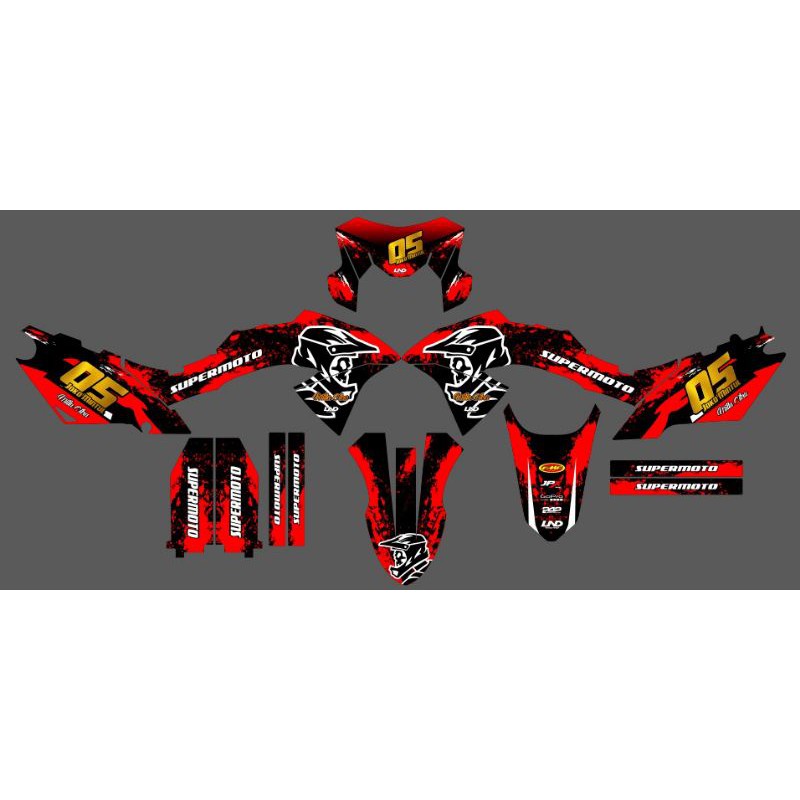 DECAL KLX BF ,D'tracker,klx old BAHAN 3M CUSTOM DESIGN