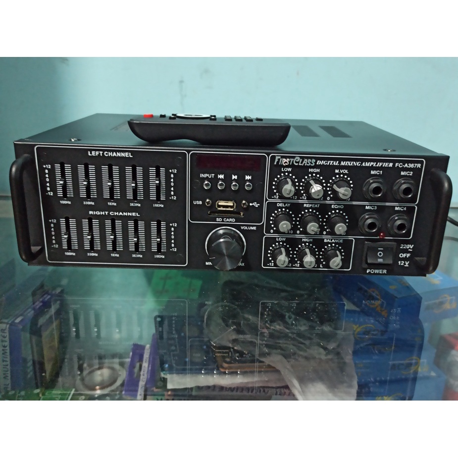 POWER AMPLI MIXING KARAOKE FIRSTCLASS FC A367R mp3 BLUETOOTH