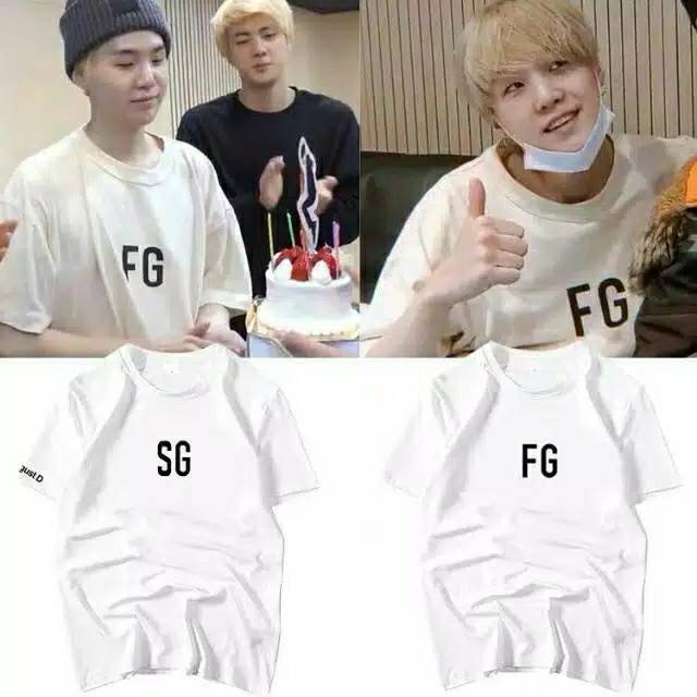 Kaos T-shirt Bangtan FG Suga Free Foto