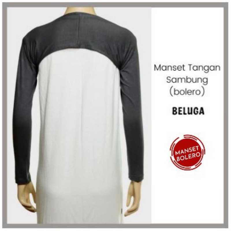 manset tangan sambung bolero hitam