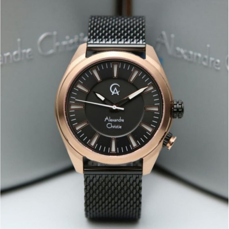 ALEXANDRE CHRISTIE AC 8630 ROSEGOLD BLACK AC8630 PRIA ORIGINAL