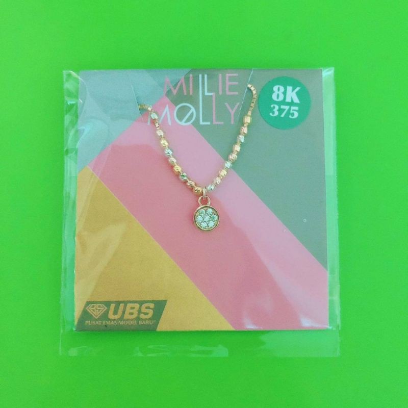 CINCIN SERUT EMAS 3WARNA UBS BULAT BOLA MATA PUTIH KADAR 375/8K