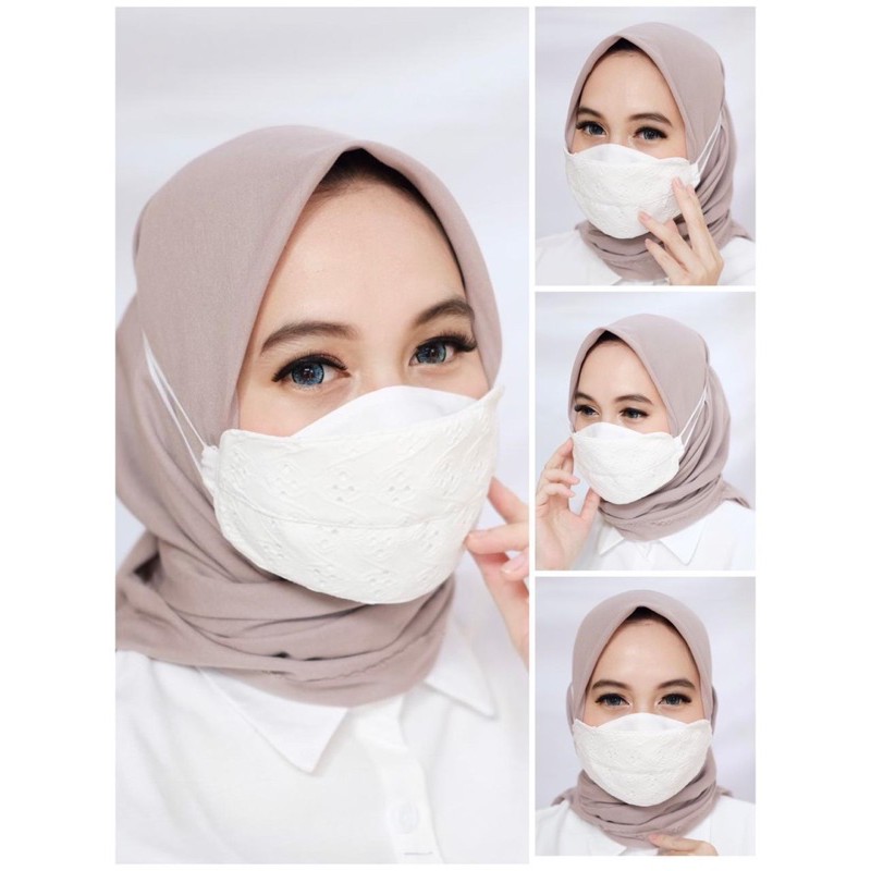 Masker Raya Premium / Masker Brukat