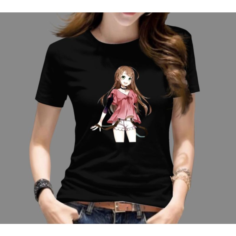 kaos oblong ABG/remaja lengan pendek/anime/bisa COD