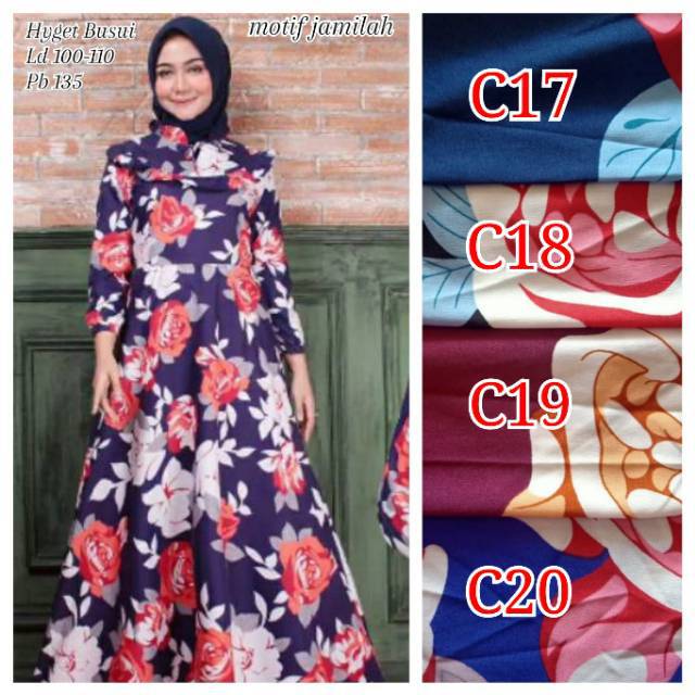 GAMIS HYGET BUSUI MOTIF Shopee Indonesia
