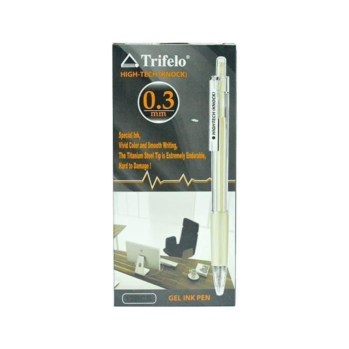 

Pen Pulpen Trifelo Cetek Gelpen Hightech Tf-3114 Knock Bolpen Murah