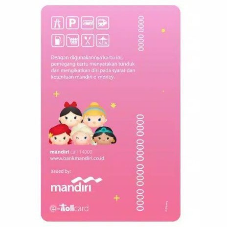 eMoney /eTOLL Card Disney Seri TSUM - TSUM - PRINCESS