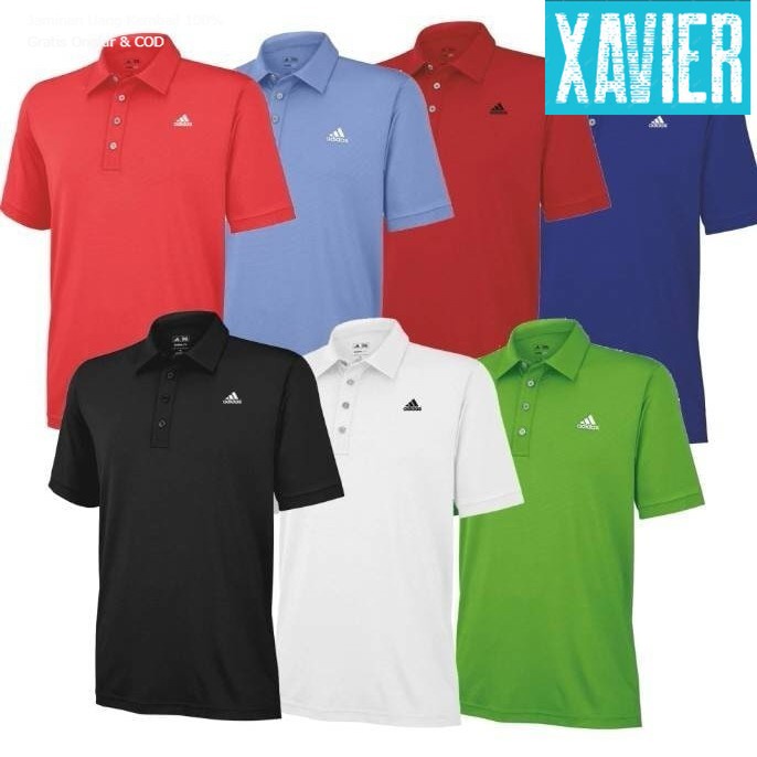 Kaos Polo Tshirt Shirt Baju Kerah Distro ADiDAS SEGiTiGA olahraga polos custom anak dewasa COD murah