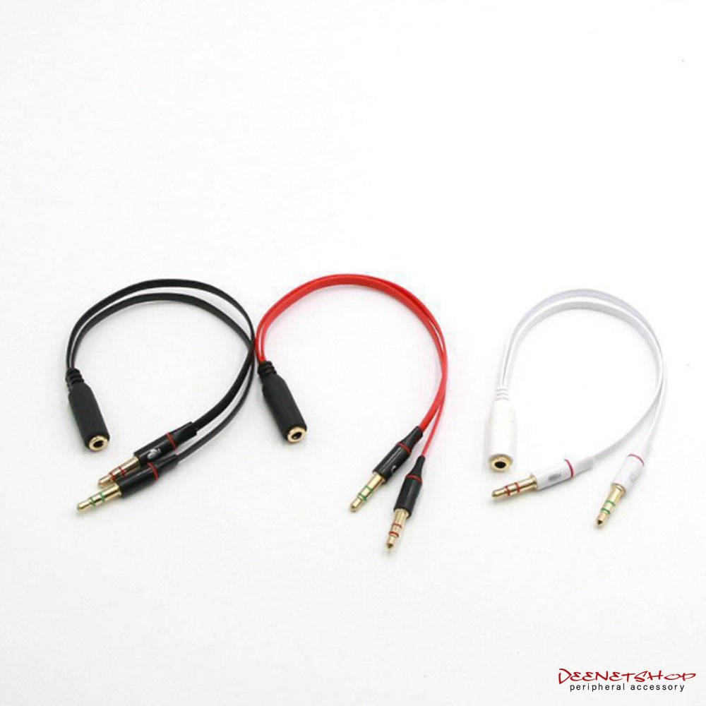 Jual Splitter Audio Jack Mm Female Ke Dual Mm Male Hifi Mic Hear