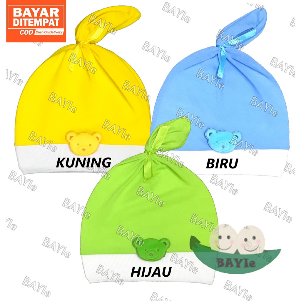 BAYIe - Topi Bayi / Anak model KUNCUNG POLOS