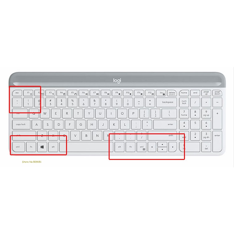 Cover Pelindung keyboard Wireless Logitech MK470 K580 Slim Bahan Silikon Anti Debu