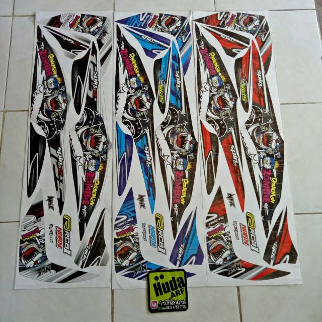 Jual Striping Lis Sticker Variasi Suzuki Spin Rdoraemon Zombie