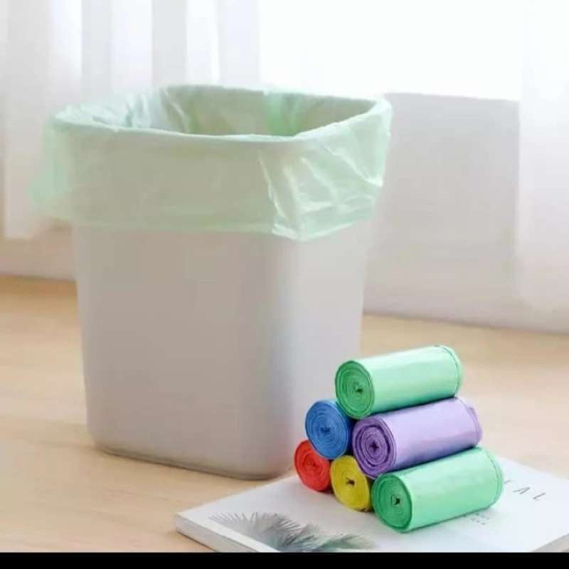 Kantong Plastik Sampah/Kantong Plastik Gulung Trash Bag Roll Warna warni