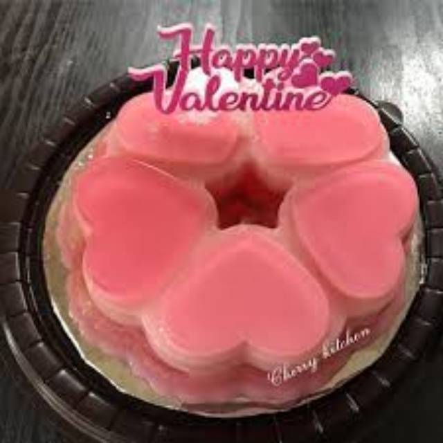 (VALENTINE) Cetakan Puding Love Valentine/Cetakan Jelly/Cetakan Agar/Cetakan Puding Karakter