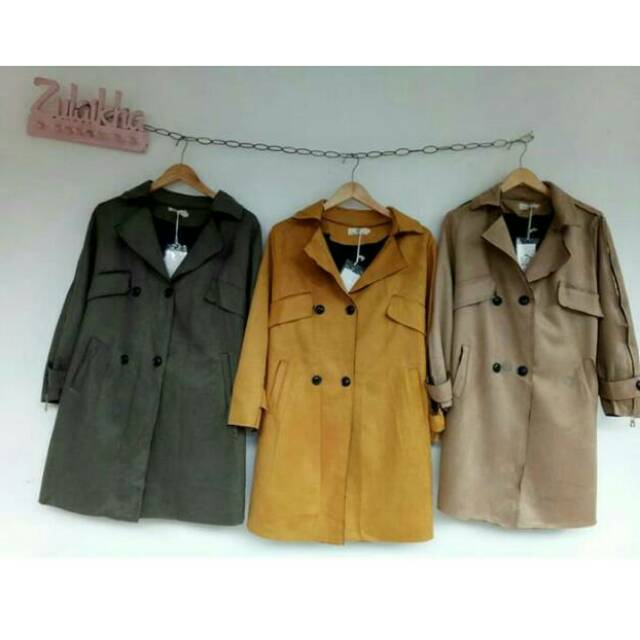 Long Coat Suede Polos