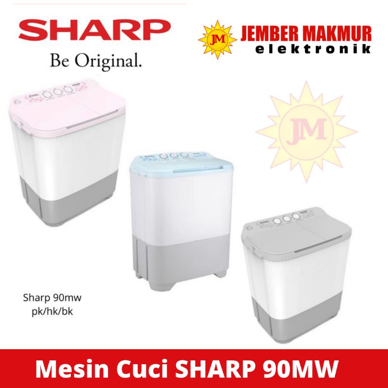 SHARP MESIN CUCI 2 TABUNG EST 90MW SHARP