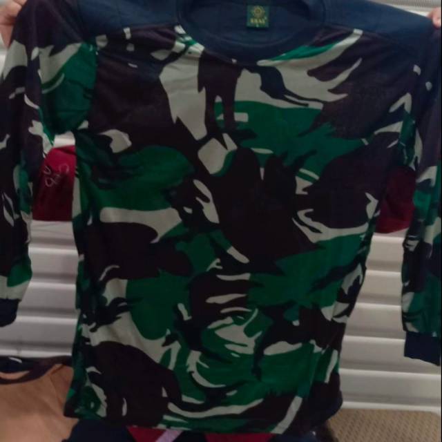 Kaos penembak baju Loreng TNI