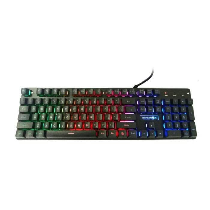 Imperion Sledgehammer 10 - Full Size Rainbow Gaming Keyboard - Hitam
