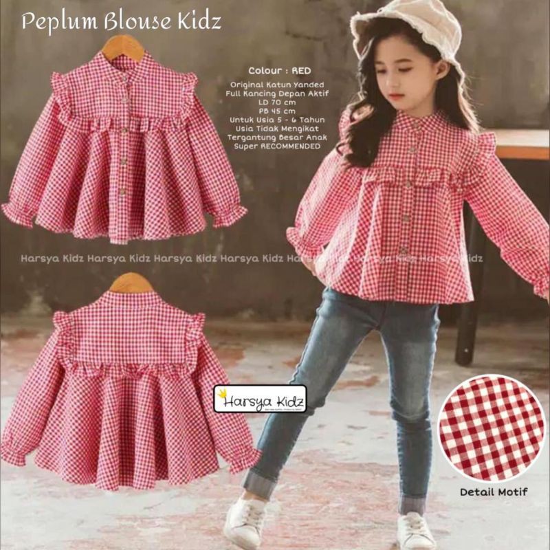PEPLUM BLOUSE KIDS BY HARSYA